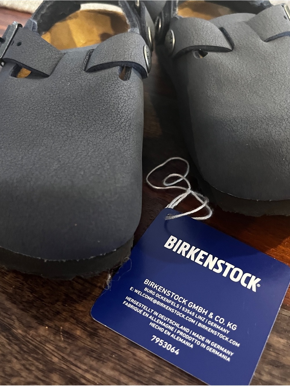 Birkenstock Kids Navy Boston Clog